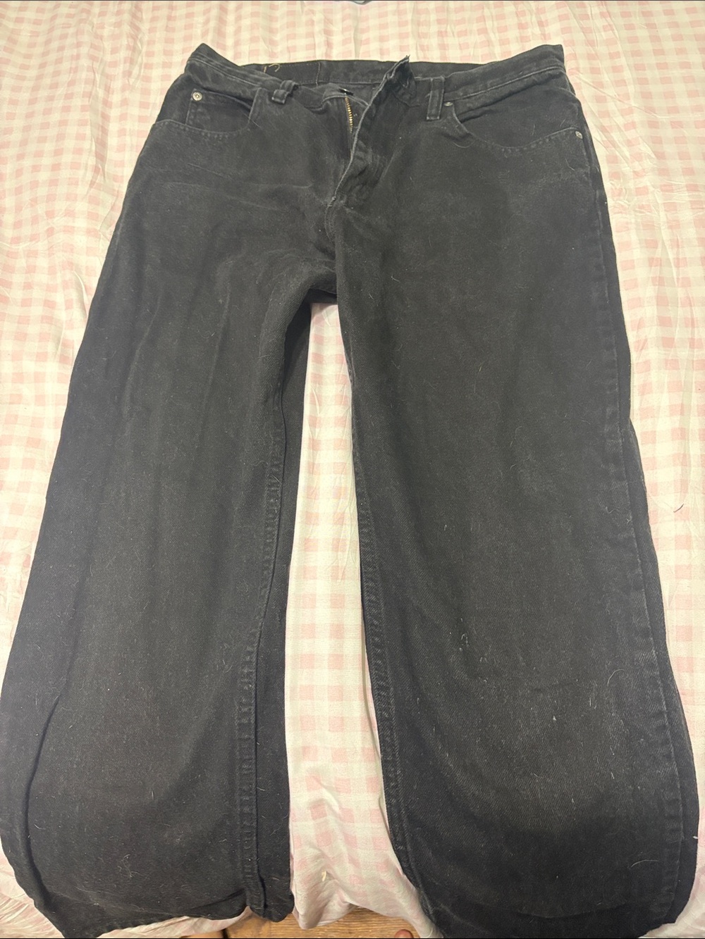 Wrangler Women's Straight Leg Jeans - Black Denim